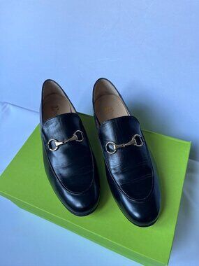 Pascucci black loafers size 38.5 Italian